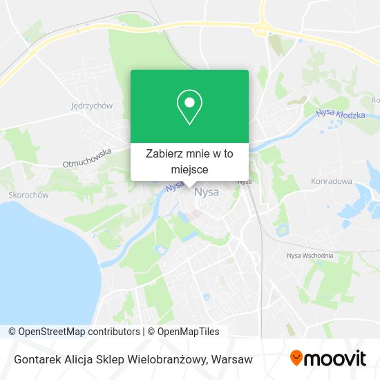 Mapa Gontarek Alicja Sklep Wielobranżowy