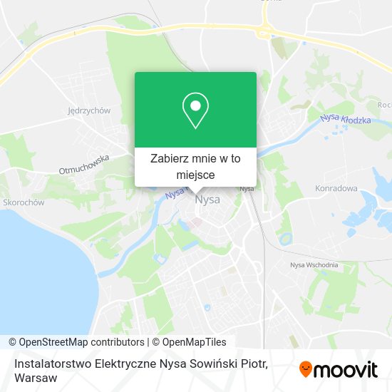 Mapa Instalatorstwo Elektryczne Nysa Sowiński Piotr