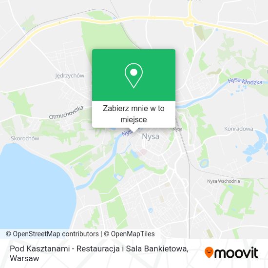 Mapa Pod Kasztanami - Restauracja i Sala Bankietowa