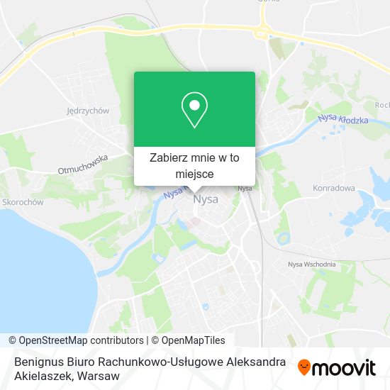 Mapa Benignus Biuro Rachunkowo-Usługowe Aleksandra Akielaszek