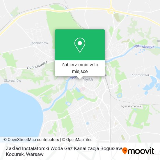 Mapa Zakład Instalatorski Woda Gaz Kanalizacja Bogusław Kocurek