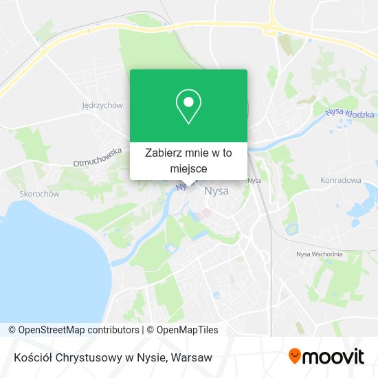 Mapa Kościół Chrystusowy w Nysie