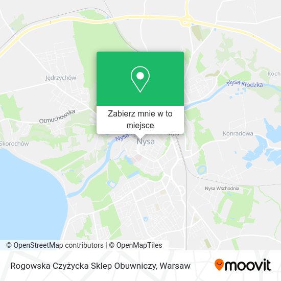 Mapa Rogowska Czyżycka Sklep Obuwniczy