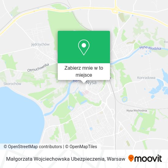 Mapa Małgorzata Wojciechowska Ubezpieczenia