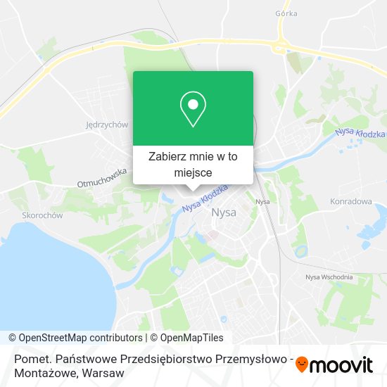 Mapa Pomet. Państwowe Przedsiębiorstwo Przemysłowo - Montażowe