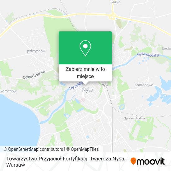 Mapa Towarzystwo Przyjaciół Fortyfikacji Twierdza Nysa