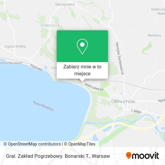 Mapa Gral. Zakład Pogrzebowy. Bonarski T.