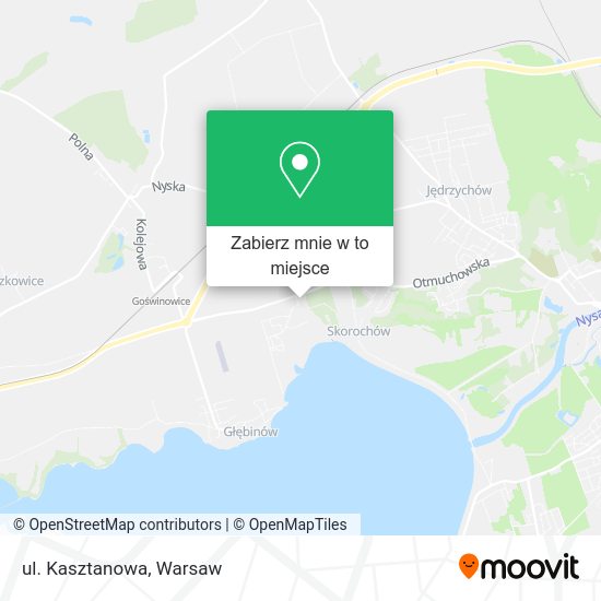 Mapa ul. Kasztanowa