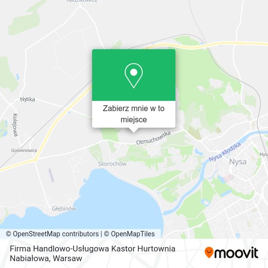 Mapa Firma Handlowo-Usługowa Kastor Hurtownia Nabiałowa