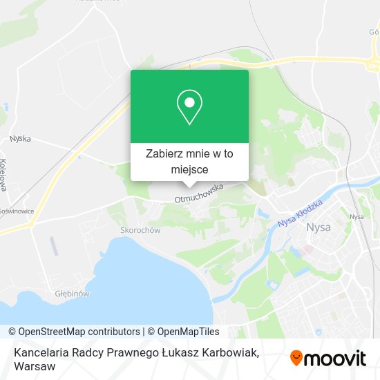 Mapa Kancelaria Radcy Prawnego Łukasz Karbowiak