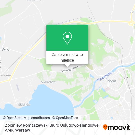 Mapa Zbigniew Romaszewski Biuro Usługowo-Handlowe Arek