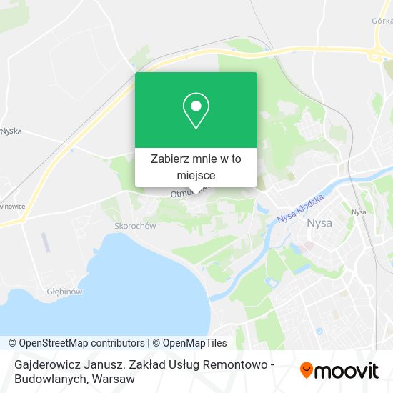 Mapa Gajderowicz Janusz. Zakład Usług Remontowo - Budowlanych