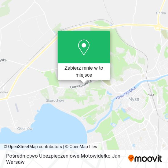 Mapa Pośrednictwo Ubezpieczeniowe Motowidełko Jan