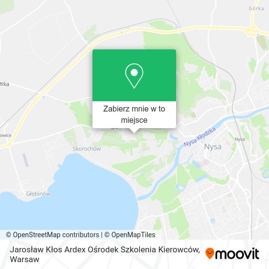 Mapa Jarosław Kłos Ardex Ośrodek Szkolenia Kierowców