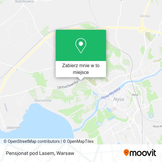 Mapa Pensjonat pod Lasem