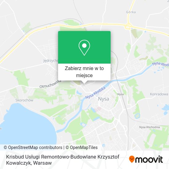 Mapa Krisbud Usługi Remontowo-Budowlane Krzysztof Kowalczyk