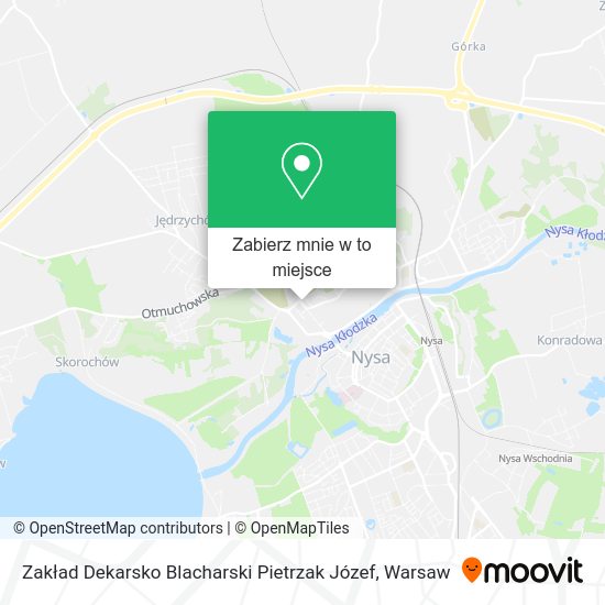 Mapa Zakład Dekarsko Blacharski Pietrzak Józef