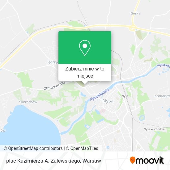 Mapa plac Kazimierza A. Zalewskiego