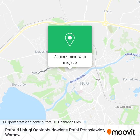 Mapa Rafbud Usługi Ogólnobudowlane Rafał Panasiewicz