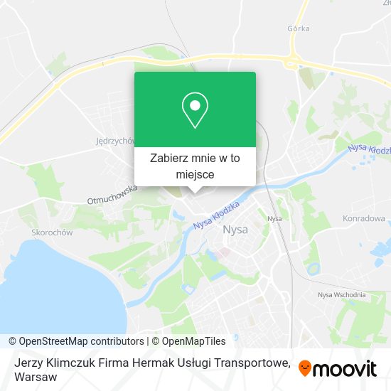 Mapa Jerzy Klimczuk Firma Hermak Usługi Transportowe