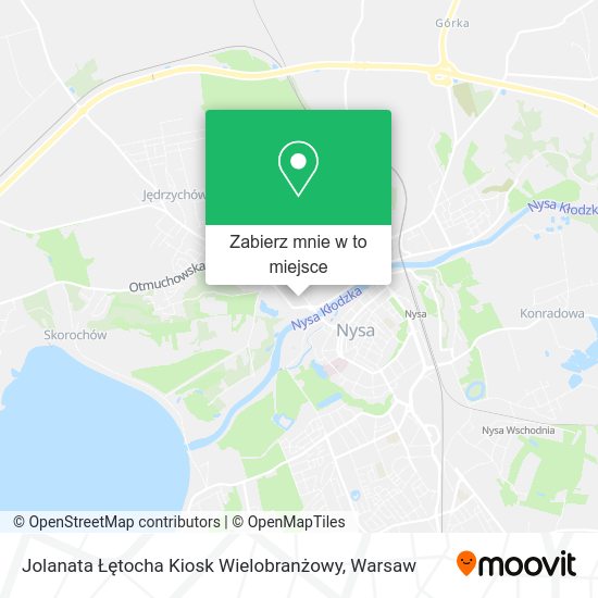 Mapa Jolanata Łętocha Kiosk Wielobranżowy