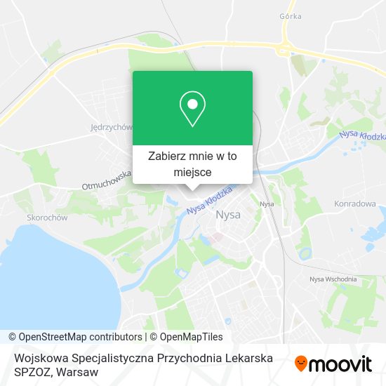 Mapa Wojskowa Specjalistyczna Przychodnia Lekarska SPZOZ