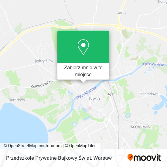 Mapa Przedszkole Prywatne Bajkowy Świat