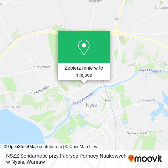 Mapa NSZZ Solidarność przy Fabryce Pomocy Naukowych w Nysie