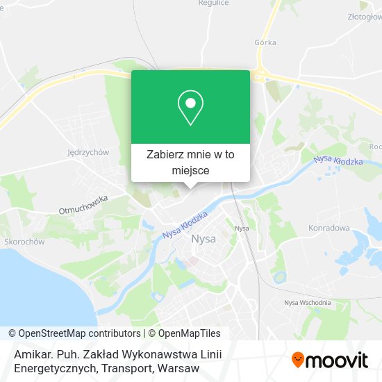 Mapa Amikar. Puh. Zakład Wykonawstwa Linii Energetycznych, Transport