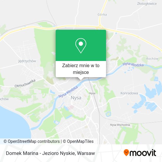 Mapa Domek Marina - Jezioro Nyskie