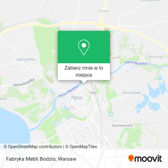 Mapa Fabryka Mebli Bodzio