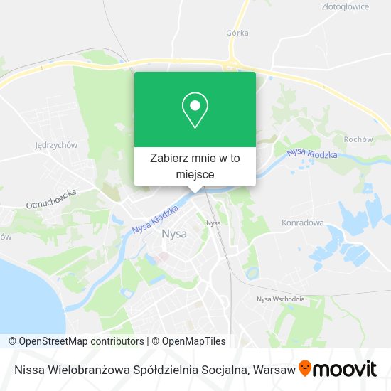 Mapa Nissa Wielobranżowa Spółdzielnia Socjalna