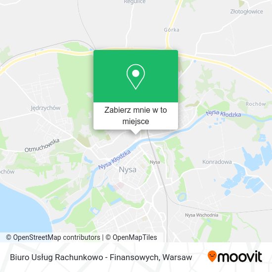 Mapa Biuro Usług Rachunkowo - Finansowych