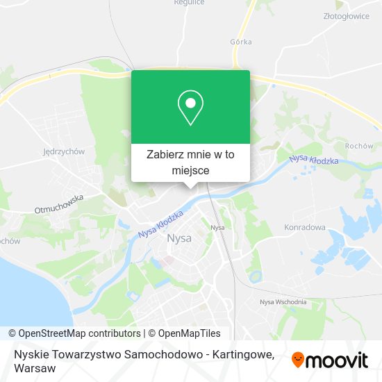 Mapa Nyskie Towarzystwo Samochodowo - Kartingowe