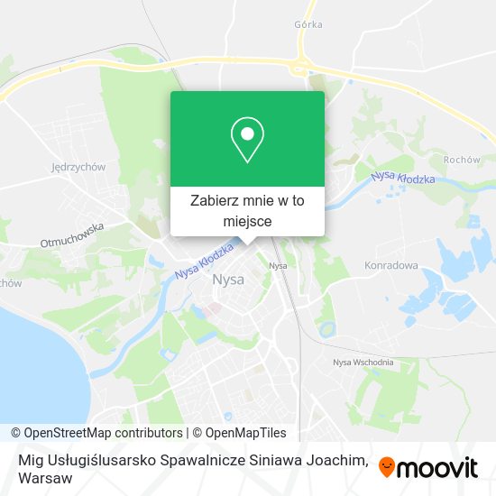 Mapa Mig Usługiślusarsko Spawalnicze Siniawa Joachim