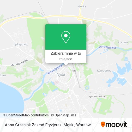 Mapa Anna Grzesiak Zakład Fryzjerski Męski