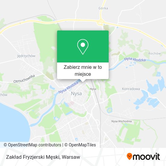 Mapa Zakład Fryzjerski Męski