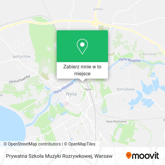 Mapa Prywatna Szkoła Muzyki Rozrywkowej