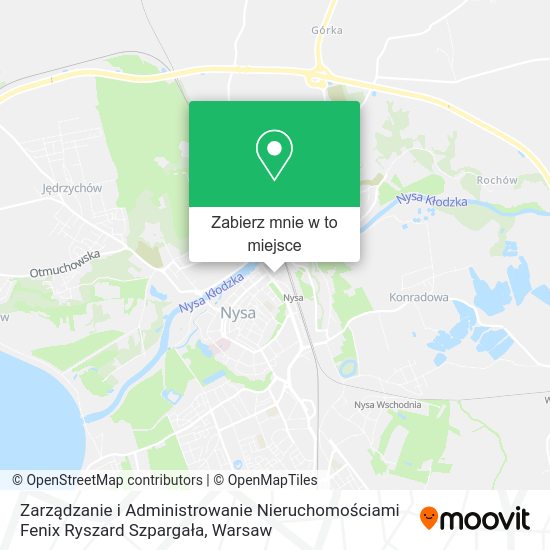 Mapa Zarządzanie i Administrowanie Nieruchomościami Fenix Ryszard Szpargała