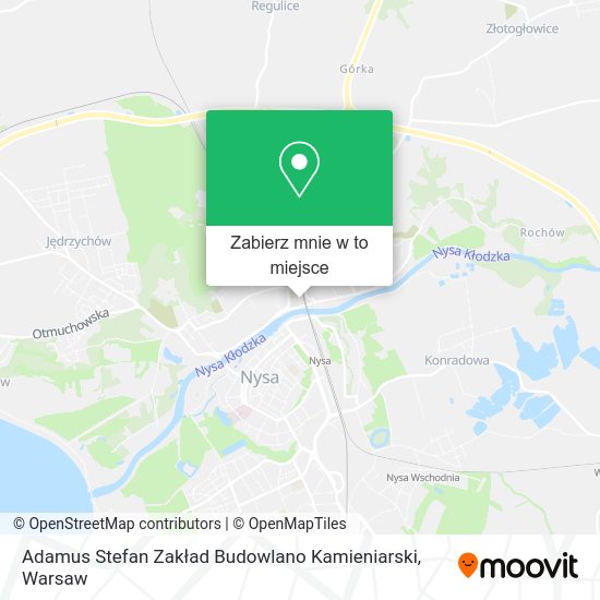 Mapa Adamus Stefan Zakład Budowlano Kamieniarski