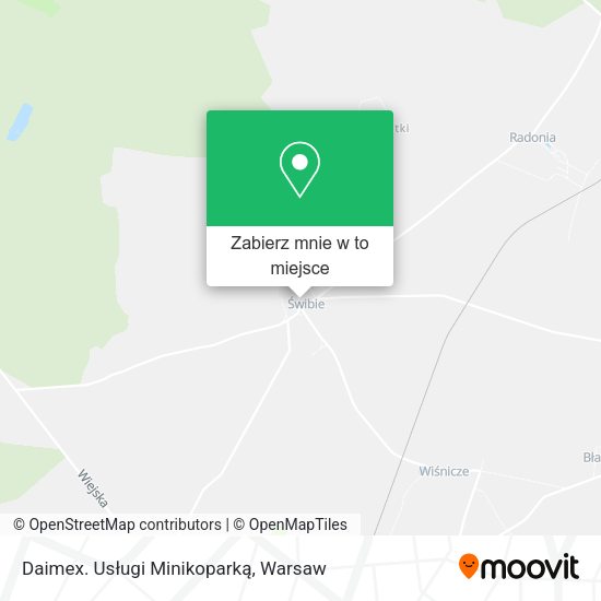 Mapa Daimex. Usługi Minikoparką