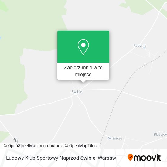 Mapa Ludowy Klub Sportowy Naprzod Swibie