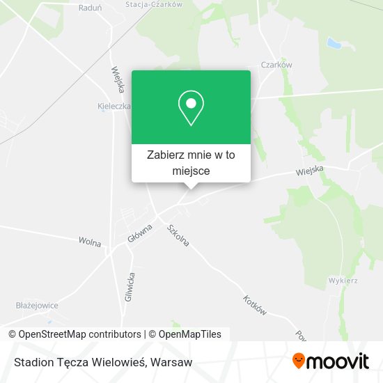 Mapa Stadion Tęcza Wielowieś