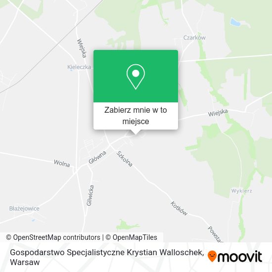 Mapa Gospodarstwo Specjalistyczne Krystian Walloschek