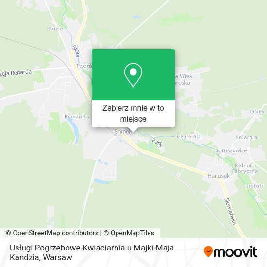 Mapa Usługi Pogrzebowe-Kwiaciarnia u Majki-Maja Kandzia