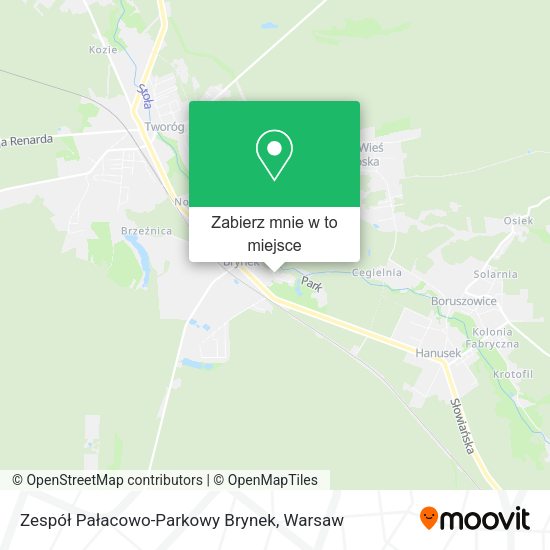 Mapa Zespół Pałacowo-Parkowy Brynek