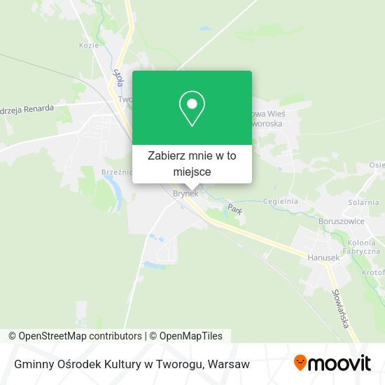 Mapa Gminny Ośrodek Kultury w Tworogu