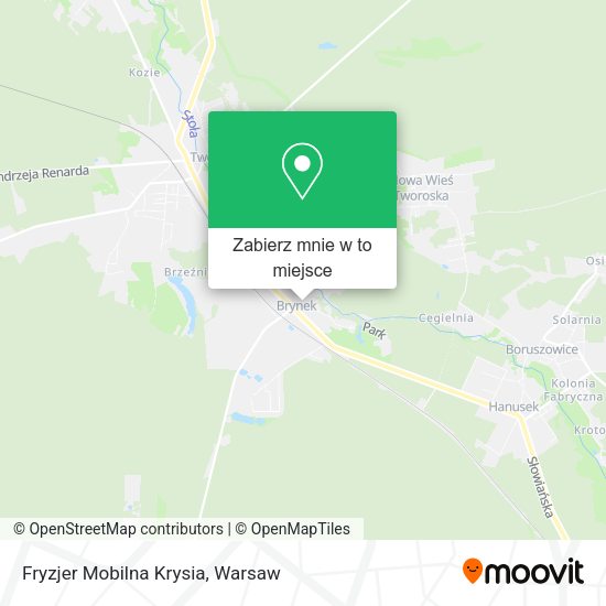 Mapa Fryzjer Mobilna Krysia