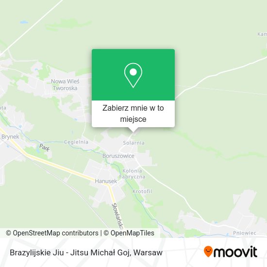 Mapa Brazylijskie Jiu - Jitsu Michał Goj