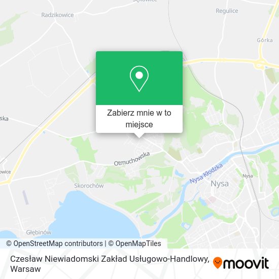 Mapa Czesław Niewiadomski Zakład Usługowo-Handlowy